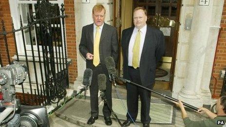 Lord Rennard with Charles Kennedy in 2004