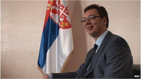 Deputy Prime Minister and leader of the Progressive Party, Aleksandar Vucic.