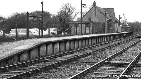 Marchwood station in 1960s