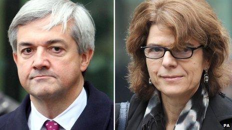Chris Huhne and Vicky Pryce