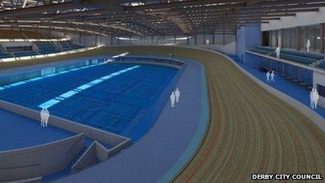 Artist's impression of Derby's new velodrome