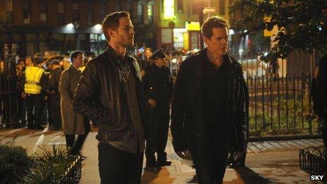 Kevin Bacon and Shawn Ashmore