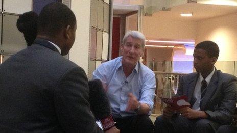 Jeremy Paxman meets School Reporters