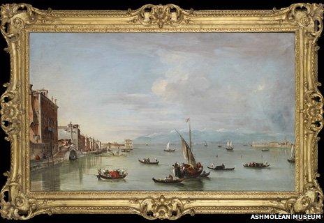 Venice: the Fondamenta Nuove with the Lagoon and the Island of San Michele by Francesco Guardi