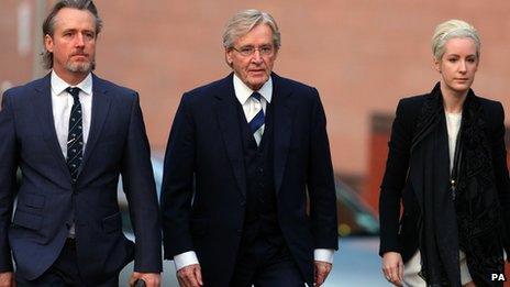 William Roache with son Linus and daughter Verity