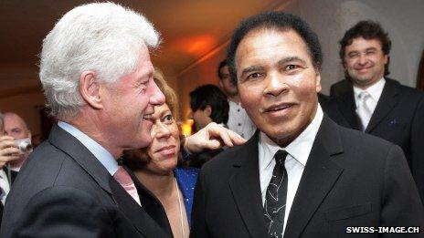 Bill Clinton and Muhammad Ali