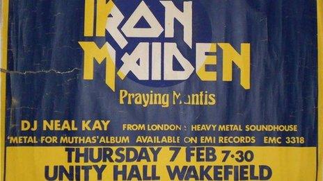 Ticket for Iron Maiden concert at Unity Hall