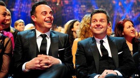 Ant and Dec at the NTAs