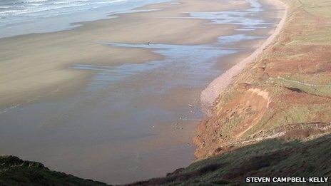 Rhossili landslide