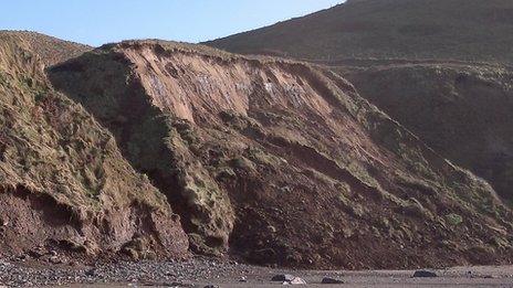 Rhossili landslide