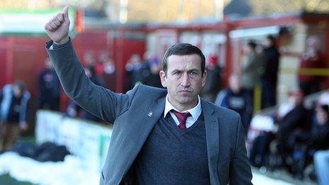 Newport County manager Justin Edinburgh
