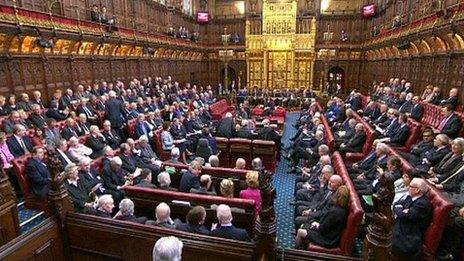 The chamber of the House of Lords