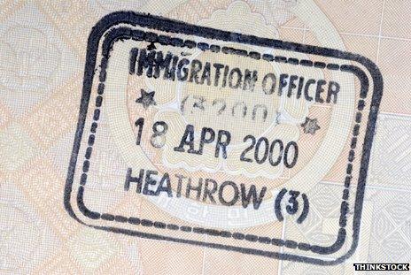 Immigration stamp