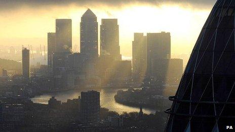 Canary Wharf skyline