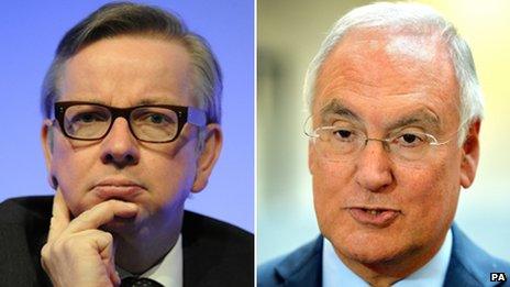 Michael Gove and Sir Michael Wilshaw