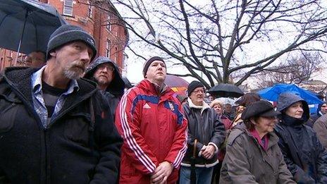 Torquay Town Hall vigil