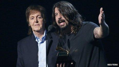 Paul McCartney and Dave Grohl