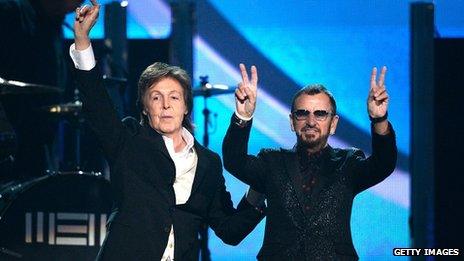 Paul McCartney and Ringo Starr