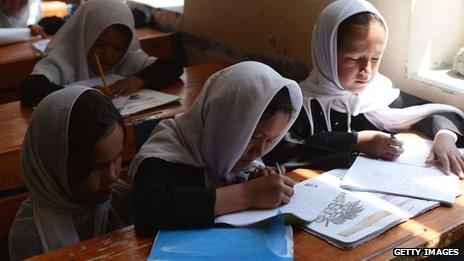 Afghan schoolgirls