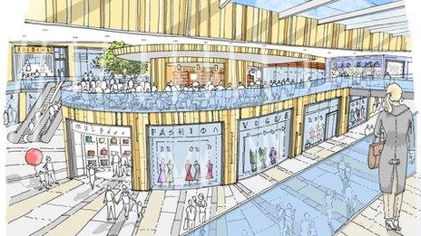 An artist's impression of the Broadmarsh