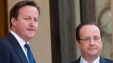 David Cameron and Francois Hollande