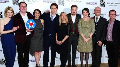 The Broadchurch cast and crew at the South Bank Awards