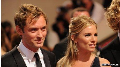 Jude Law and Sienna Miller