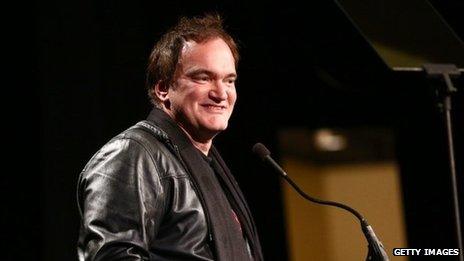 Director/Producer Quentin Tarantino speaks onstage during the 33rd annual Variety Home Entertainment Hall of Fame in Los Angeles, California 10 December 2013