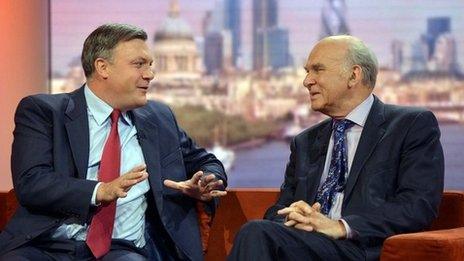 Ed Balls and Vince Cable