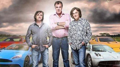 Richard Hammond, Jeremy Clarkson, James May on Top Gear