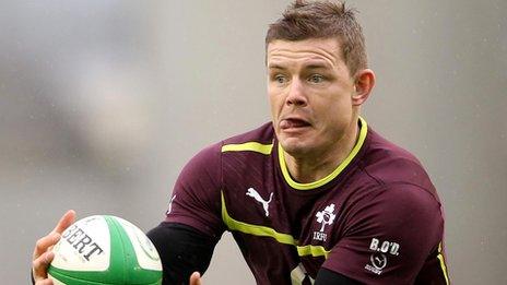 Brian O'Driscoll is in line to win his 129th Ireland cap in the match against Scotland