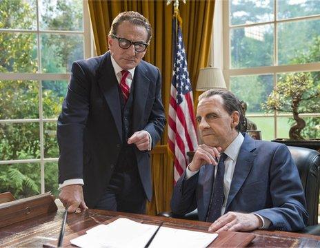 Harry Shearer with Henry Goodman in Nixon's The One