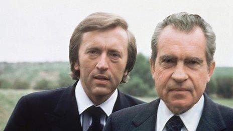 David Frost and Richard Nixon