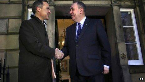 Mark Carney and Alex Salmond