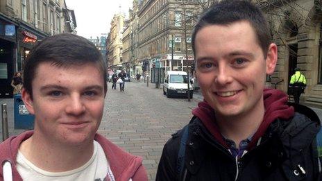 Scott Edgar, 20 (left) and Jonathan Kean