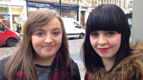 Danielle McKenna, 18 (left) and Louise Hogg