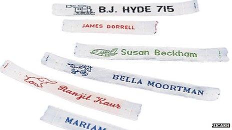Cash's name tapes