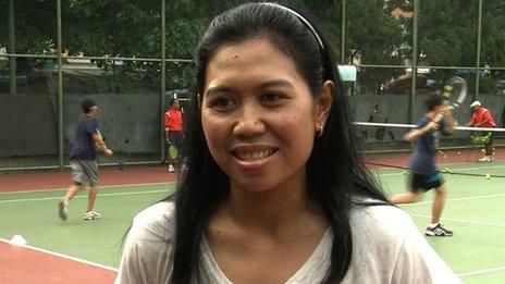 Yayuk Basuki of Indonesia now runs a tennis academy