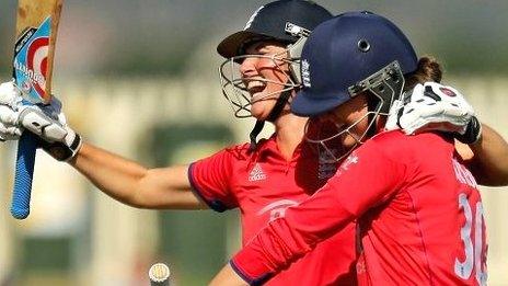 Charlotte Edwards and Sarah Taylor savour England's victory