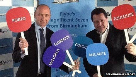 William Pearson from Birmingham Airport and Paul Simmons from Flybe