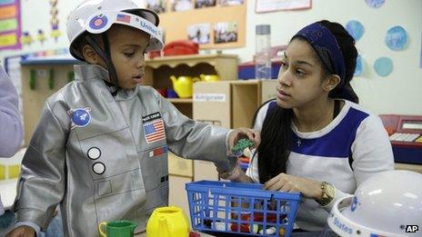 Pre-kindergarten class in New York