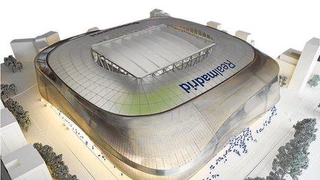 Concept image of Real Madrid's new stadium