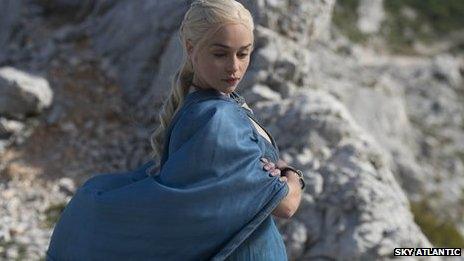 Emilia Clarke plays Daenerys Targaryen