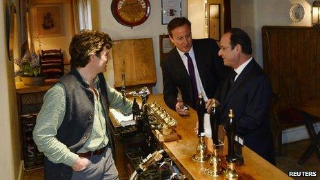 Prime Minister David Cameron and President Francois Hollande