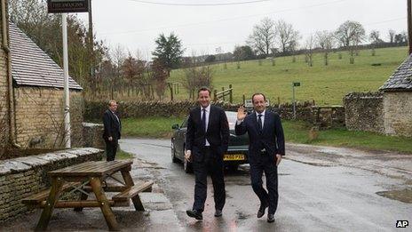 Prime Minister David Cameron and President Francois Hollande