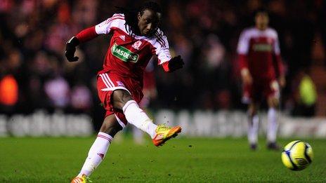 Middlesborough striker Marvin Emnes