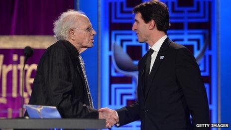 Bruce Dern and Billy Ray at the Writers Guild awards