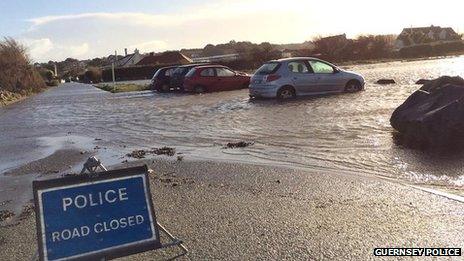 Cobo carpark flooded with cars in the water