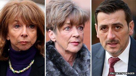 Helen Worth, Anne Kirkbride and Chris Gascoyne