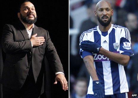 Dieudonne M'Bala M'Bala and Nicolas Anelka